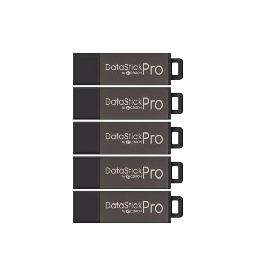 Centon Electronics DataStick Pro USB 2.0 Flash Drive, 32 GB, USB Flash Drives, 5 Bulk Pack, Grey - style: 32 GB (Pack of 5)