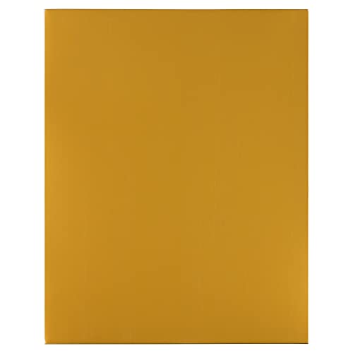 JAM PAPER Laminated Two Pocket Glossy School Folders - Letter Size - High Gloss Gold - 6/Pack - color: Gold, size: Pack of 6 Folders
