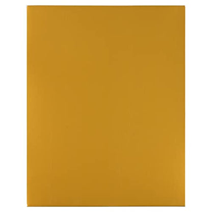 JAM PAPER Laminated Two Pocket Glossy School Folders - Letter Size - High Gloss Gold - 6/Pack - color: Gold, size: Pack of 6 Folders