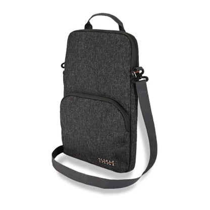 Higher Ground 11IN-13IN Elements Plus, Grey. Top Load Sleeve for Chromebooks, Tablets, Notebooks with Coated Fabric, Exterior Pocket & Removable Shoulder Strap Easily Slips in Backpack.