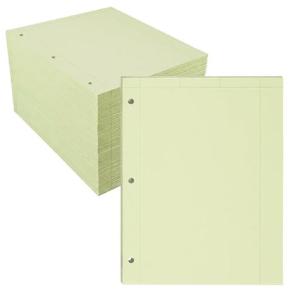 Roaring Spring Graph Ruled Engineering Pad, Engineering Graph Paper Pad, 24 Pack, 5x5 Grid to Edge, 8.5" x 11", 100 Sheets, 3 Hole Punched, Green Tinted Sheets, Made in USA - color: Green, size: Grid-to-Edge (100 Sheets) (Pack of 24)