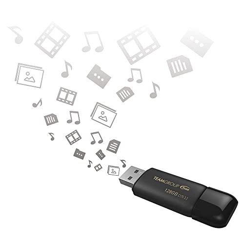 TEAMGROUP C175 256GB 2 Pack USB 3.2 Gen 1 (USB 3.1/3.0) Read 100MB/s Flash Thumb Drive, External Data Storage Memory Stick Compatible with Computer/Laptop Matte Black TC1753256GB22 - size: 256GB (2-Pack)