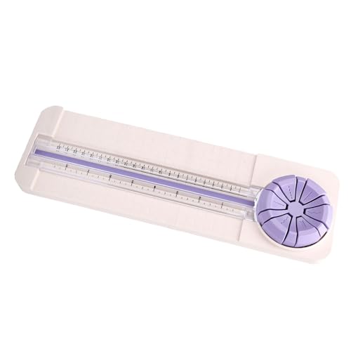 Hilitand Portable 6 in 1 Paper Cutter for Various Crafts, Versatile Trimmer for 22cm Wide Paper, Compact Cutting Tool for Classroom Settings