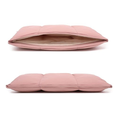 KAYOND Puffy Laptop Sleeve 15inch 16 inch, Pillow Shape Laptop Sleeve, Compatible MacBook Air 15 in M4 2025 & MacBook Pro 16 in M4 2024,Pink - color: Pink, size: For 15"-16" MBA/MAP M4 M3 M2 M1