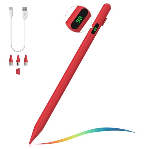 Moko Universal Capacitive Stylus Pencil for Touch Screen, Red - color: Red