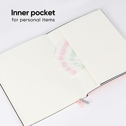 Business Journals 2 PACK - B5 College Ruled Notebook Large Soft Cover Journal with 100gsm Thick Lined Paper,376 Numbered Pages,7.6" X 10",Inner Pocket - Mint Mint - color: Mint-Mint