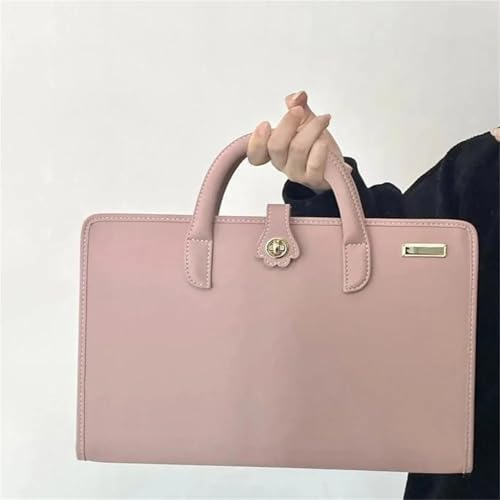 PU Laptop Sleeve Pink With Handle Protective Case Laptop Protective Case(13 inch) - color: 13 Inch
