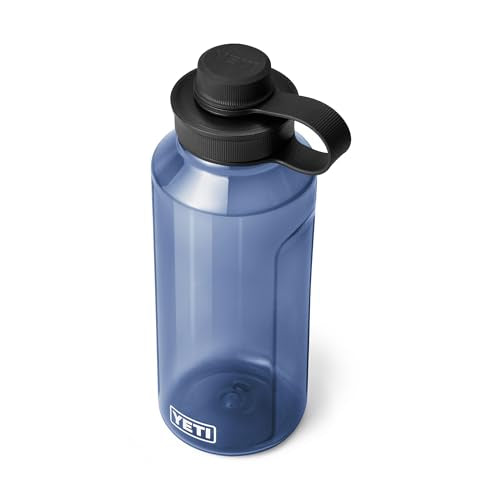 YETI Yonder Water Bottle with Yonder Tether Cap, Lightweight, Leakproof and BPA-Free - color: Navy, size: 50 Ounces