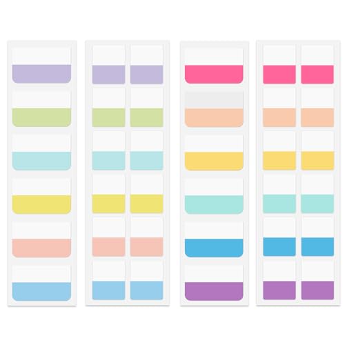 360 Pcs Sticky Index Tabs, Colored Book Sticky Tabs for Notebooks, Repositionable Page Tabs for Notebooks File Classification (1 Inch, 1.8×1 Inch) - color: Vibrant, size: Set: 1 Inch, 1.8×1 Inch