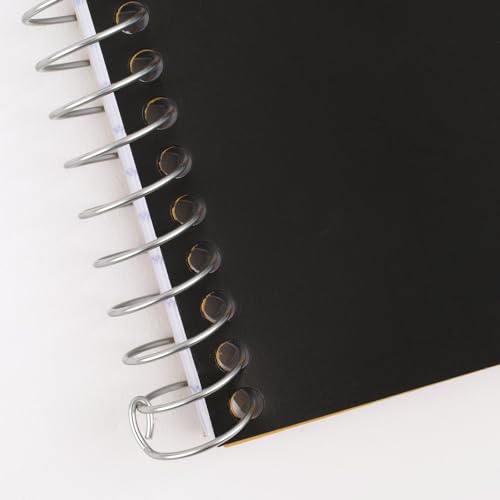 Five Star Spiral Notebook, 2 Subject, College Ruled Paper, 6" x 9-1/2", 80 Sheets, Fights Ink Bleed, Water Resistant Cover, Black (840029AA2-ECM), (Pack of 12) - color: Black, size: Pack of 12
