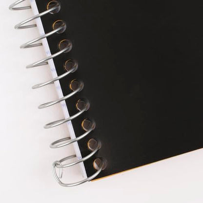 Five Star Spiral Notebook, 2 Subject, College Ruled Paper, 6" x 9-1/2", 80 Sheets, Fights Ink Bleed, Water Resistant Cover, Black (840029AA2-ECM), (Pack of 12) - color: Black, size: Pack of 12