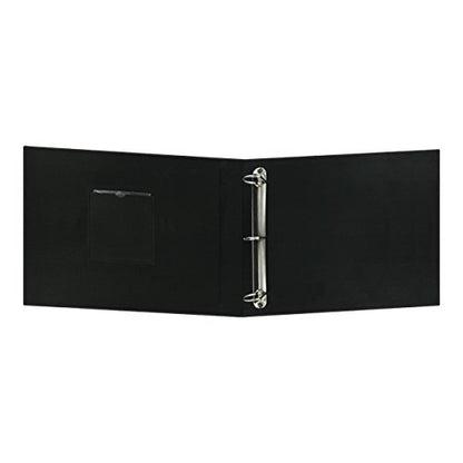 Pioneer T12CBF-BK 12-Inch by 12-Inch Fabric 3-Ring Binder Album with Window, Black - color: Deep Black, size: 12"x12"
