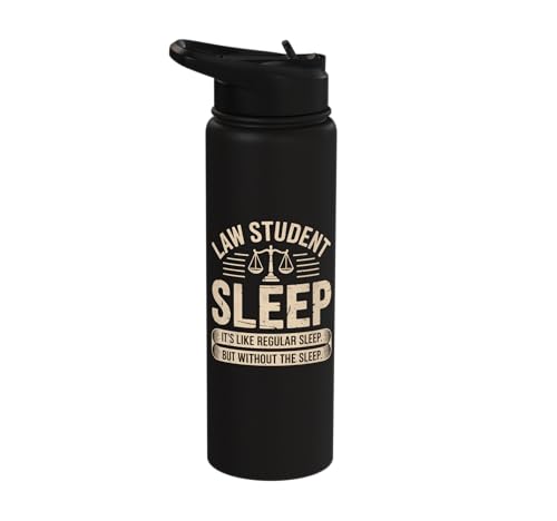 Future lawyer Law Student funny law school Stainless Steel Insulated Water Bottle