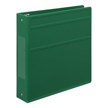 Carstens 2-Inch Heavy Duty 3-Ring Binder - Side Opening, Leaf Green, Durable Plastic, No-Gap Rings, Waterproof Cover, No Pockets, Holds 300 US Letter Sheets, BPA-Free, Made in USA (2844-3R) Case of 16 - color: Green, size: Case of 16