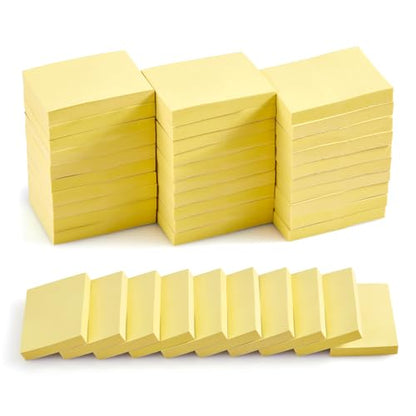 (40 Pads) Sticky Notes 1.5x2 in,Classic Yellow Post Self Stick Pad Its, Clean Removal Sticky Pads Bulk for Office, Home, School,Teachers, Meeting, Notebooks - color: Yellow