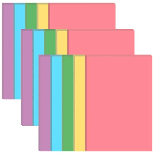 (3-Pack) Half Letter Colorful Blank Printer Paper - 300 Sheets/600 Pages Copy Ppaers, Per Color 60 Sheets, 5 Colorful Paper Printing in Office/School/Home, 5.8" x 8.25" - size: 3-Pack, style: Unpunched