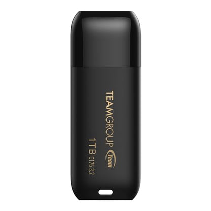 TEAMGROUP C175 1TB USB 3.2 Gen 1 (USB 3.1/3.0) Read 100MB/s Flash Thumb Drive, External Data Storage Memory Stick Compatible with Computer/Laptop/Desktop/PC Matte Black TC17531TBB01 - size: 1TB