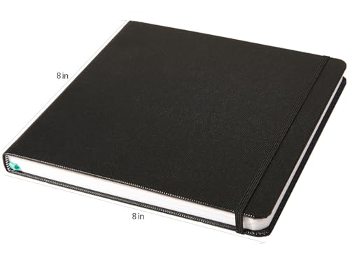 SEMLEART Marker Paper Pad for Artists, 34 Sheets, 190lb (280gsm) Bleed Proof Smooth Surface Marker Sketchbook, 8x8 inch Alcohol Marker Paper for Illustration, Manga, Design & Student Practice
