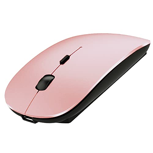 KLO Bluetooth Mouse for MacBook/Laptop/Notebook/pc/iPad/Chromebook, Wireless Mouse for MacBook Pro/AIR (Rose Gold) - color: Rose Gold