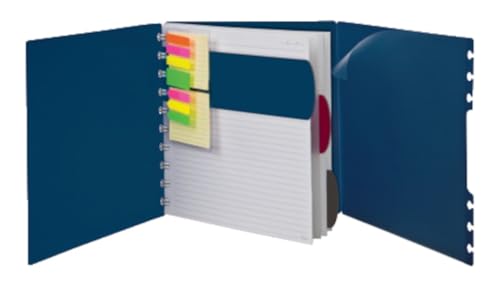 Ampad Versa Crossover Notebook, Letter Size, Wide-Ruled, Navy, 60 Sheets (25-634)