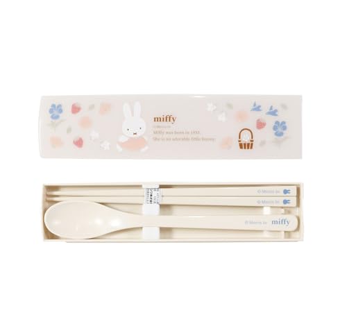 Kutsuwa MF953 British Garden Chopsticks & Spoon Set, Chopsticks & Spoon Length, 7.1 inches (18 cm), Made in Japan - color: Chopsticks and Spoon Set