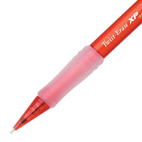 Pentel Twist Erase EXPRESS Automatic Pencil, 0.7mm Lead Size, Red Barrel, Box of 12 (QE417B) - color: Red, size: 12 Count (Pack of 1)