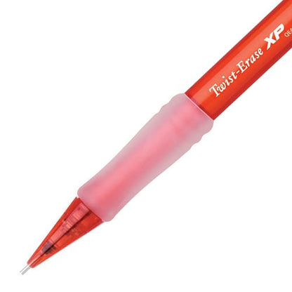 Pentel Twist Erase EXPRESS Automatic Pencil, 0.7mm Lead Size, Red Barrel, Box of 12 (QE417B) - color: Red, size: 12 Count (Pack of 1)
