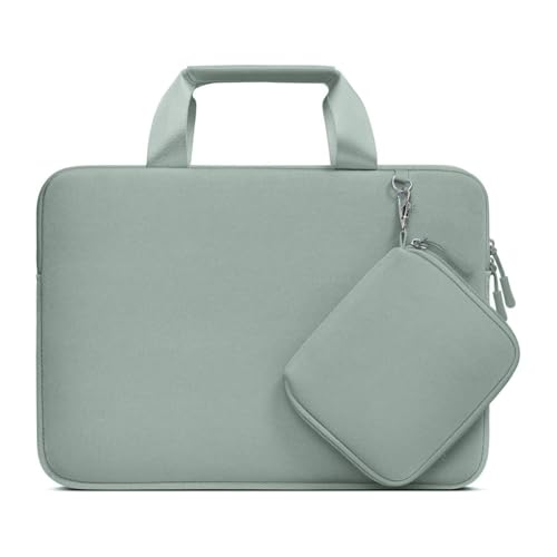 MOSISO Laptop Case 13 inch, Laptop Sleeve Bag Compatible with MacBook Neo 13 / Air M5 M4 M3 M2 M1 2026-2018 / Pro M2 M1, Neoprene Carrying Computer Bag with Handle&Detachable Small Case, Antique Green - color: Antique Green, size: 13 inch
