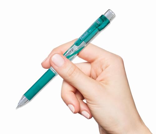 Pentel E-Sharp Automatic Pencil, 0.5mm, Green Accents, Box of 12 (AZ125D) - color: Green, size: 12 Count (Pack of 1)