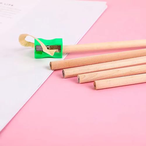 Hexagonal HB Wooden pencils, 30 natural wood grain pencils, Writing stationery(unpainted)