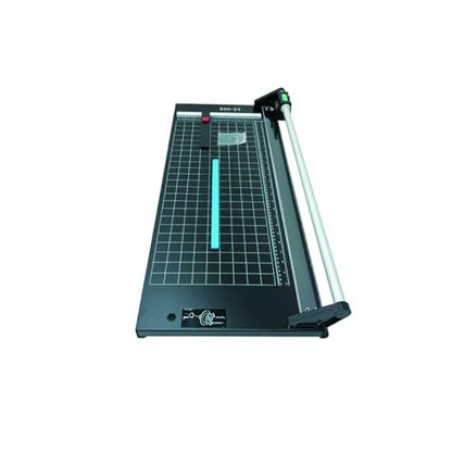 INTBUYING 24 Inch Commercial Manual Precision Rotary Paper Trimmer Smart Rotary Paper Cutter for Cutting Various Types of Photo Paper, Film, hot and Cold Laminating Paper, Office Paper, etc