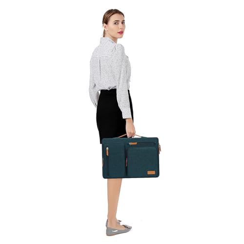 MOSISO 9-11 inch Tablet Sleeve Case for iPad A16 2025, iPad Air 11 inch M3 M2, iPad Pro 11 M4, iPad 10/9/8/7th, Galaxy Tab A9+/S9/S8/Plus 11, Side Open Carrying Bag with 4 Zipper Pockets, Teal Green - color: Teal Green, size: 11 inch