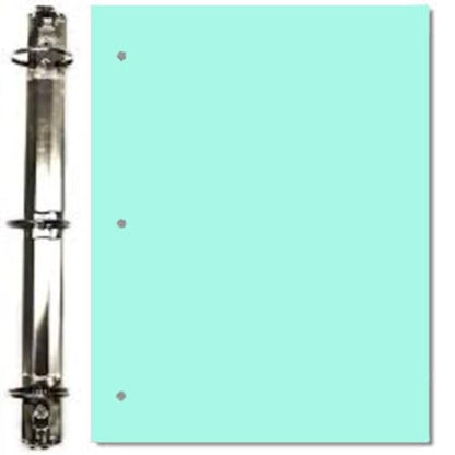 Copy Printing and Writing Colored Paper, 20 Pound - 75 Gsm, 3 Hole Punch, 500 Sheets per Ream. (Turquoise) - color: Turquoise