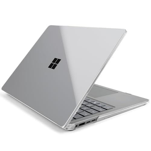 Batianda Premium Case for Surface Laptop 13.8 Inch 2024-2026, Crystal Clear | Fits Surface Laptop 7th/8th for Business 1.2mm Lightweight Ultra-Slim Hard Shell with Keyboard Cover & Screen Protector - color: Transparent