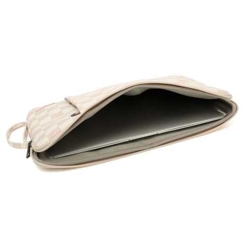 Laptop Sleeve 13.3 inch14 Inch, 15.6inchWater Resistant Traveling Computer Cover with Handle, Shockproof Protective Carrying Laptop Case (Y8-Khaki Checker, 15 inch-15.6 inch) - color: Y8-Khaki Checker, size: 15 inch-15.6 inch