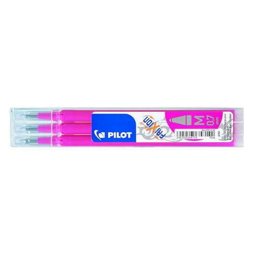 Pilot Refills for Frixion Rollerball 0.7 mm, Pink, (Pack of 3) - color: Pink, size: 3 Count (Pack of 1)