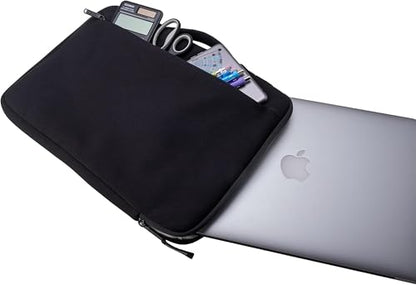 Case-it Neoprene Padded Laptop Sleeve | Holds Up to 13 Inch Laptop/Tablet | Easy Handle to Carry | External Zipper Pocket | Laptop Protector | LAP-514-NEO Black - color: LAP-514-NEO-BLACK, size: 1 Pack