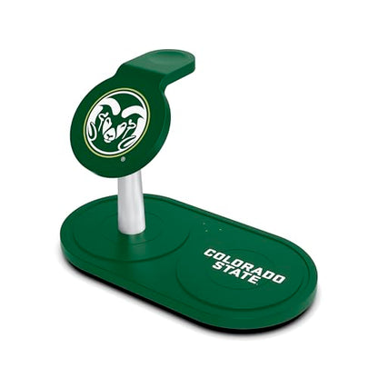 SOAR Collegiate 3-in-1 Wireless Charging Station - color: Colorado State Rams