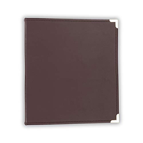 Samsill Classic Collection Leather 3 Ring Binder, Executive Presentation Portfolio, 1.5 Inch (Holds 325 Sheets), Brass Round Ring, Burgundy - color: Burgandy, size: 1.5 Inch, style: Classic
