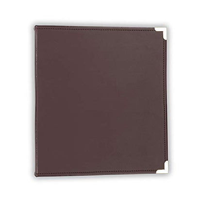 Samsill Classic Collection Leather 3 Ring Binder, Executive Presentation Portfolio, 1.5 Inch (Holds 325 Sheets), Brass Round Ring, Burgundy - color: Burgandy, size: 1.5 Inch, style: Classic