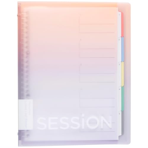 Maruman Session B5 Loose Leaf Binder, Gradient Yuyake, 26 Holes, 120 Sheets Capacity - color: Gradient Yuyaki, size: B5
