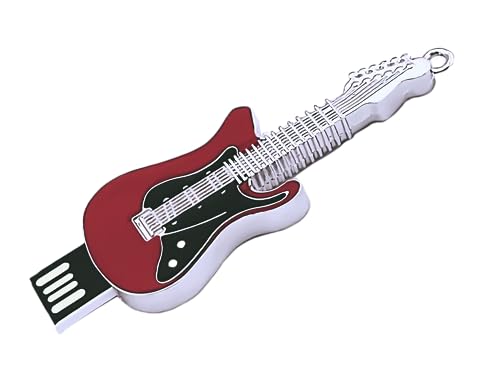 128gb Metal Guitar USB Flash Drive Red - color: Metal Guitar, size: 128GB