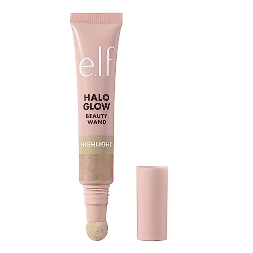 e.l.f. Halo Glow Highlight Beauty Wand, Liquid Highlighter Wand For Luminous, Glowing Skin, Buildable Formula, Vegan & Cruelty-free,Champagne Campaign - color: Champagne Campaign
