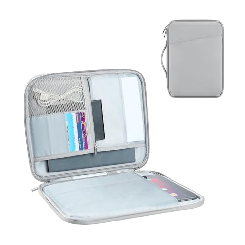 9-11 Inch iPad Air Sleeve Case Tablet Sleeve Bag- Perfect for iPad, iPad Pro, Galaxy Tab, and More (PU-Grey, 11 inch) - color: PU-Grey, size: 11 inch
