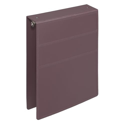 Carstens 2-Inch Heavy Duty 3-Ring Binder - Top Opening, Plum, Durable Plastic, Precision No-Gap Rings, Waterproof Cover, No Pockets, Holds 300 US Letter Sheets, BPA-Free, Made in USA (5873-3R) - color: Mulberry, size: Individual