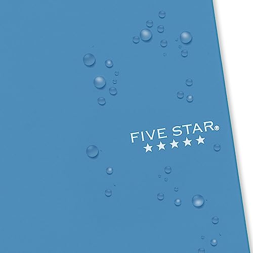 Five Star Spiral Notebook, 2 Subject, College Ruled, 9 1/2" x 6" 80 Sheets, Tidewater Blue (840029CG1-ECM) (Pack of 12) - color: Blue, size: Pack of 12