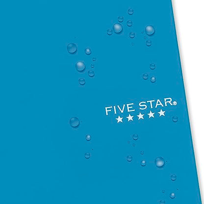 Five Star Spiral Notebook, 2 Subject, College Ruled, 9 1/2" x 6" 80 Sheets, Tidewater Blue (840029CG1-ECM) (Pack of 12) - color: Blue, size: Pack of 12