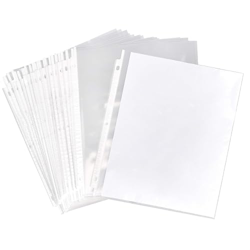 Oxford Sheet Protectors, Clear Finish, Page Protectors for 3 Ring Binder,Top Load, Letter Size Plastic Sleeves, Reinforced 3 Hole Punch for Binders, 1,000 per Box (33268)
