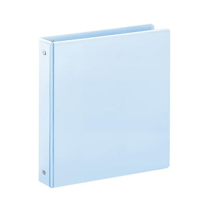 SUIN 1 Inch 3 Ring Binder, Clear 1'' View Presentation Binders with 2 Pockets, Fits 8.5 x 11 Letter Size, Durable Polypropylene, Non-Stick & PVC-Free for School, Office & Home (Pastel Blue) - color: Pastel Blue