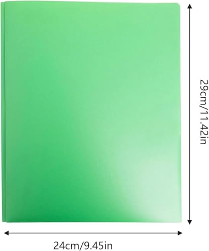 1Pcs 2Pocket Yellow Plastic Pocket Folders with Prongs,Muticolor Heavy Duty Folder Business Card Holder,Poly for School and Office, with Pockets Back to School Supplies Folders Filing Products